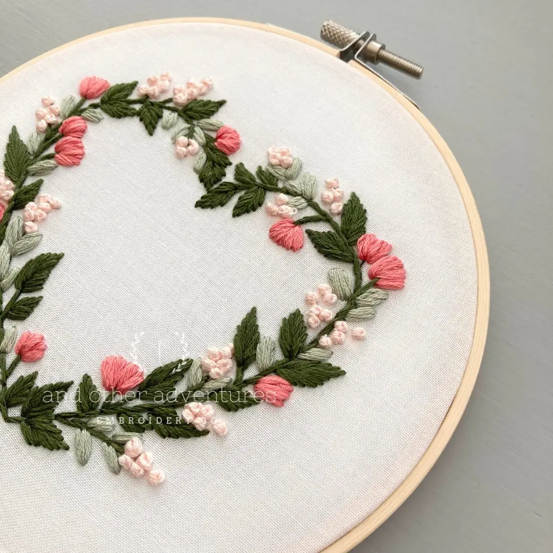 Embroidery Kit: Floral Heart
