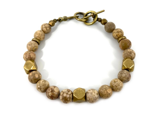 Crinoid Fossil Bracelet