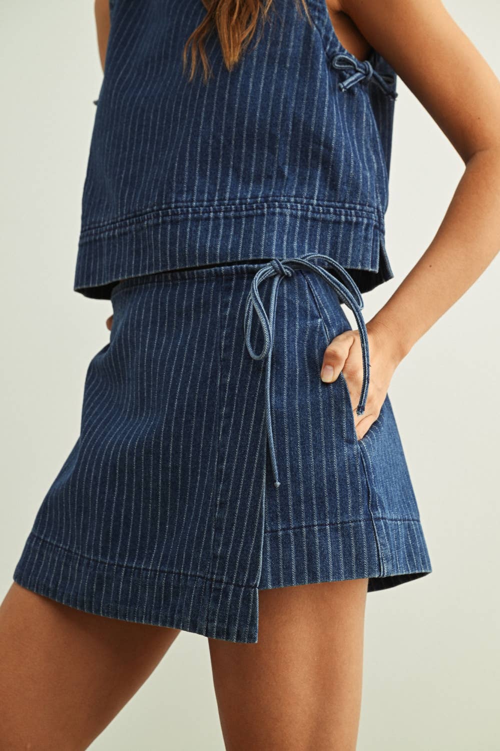 Klaynie Denim Skort