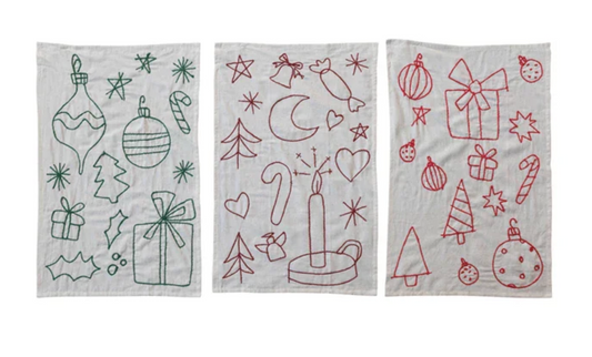 Embroidered Tea Towels