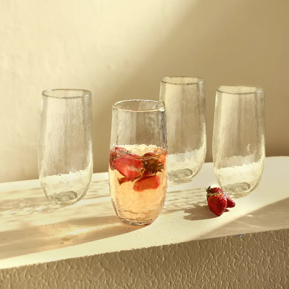Pebbled Maya Drinking Glass