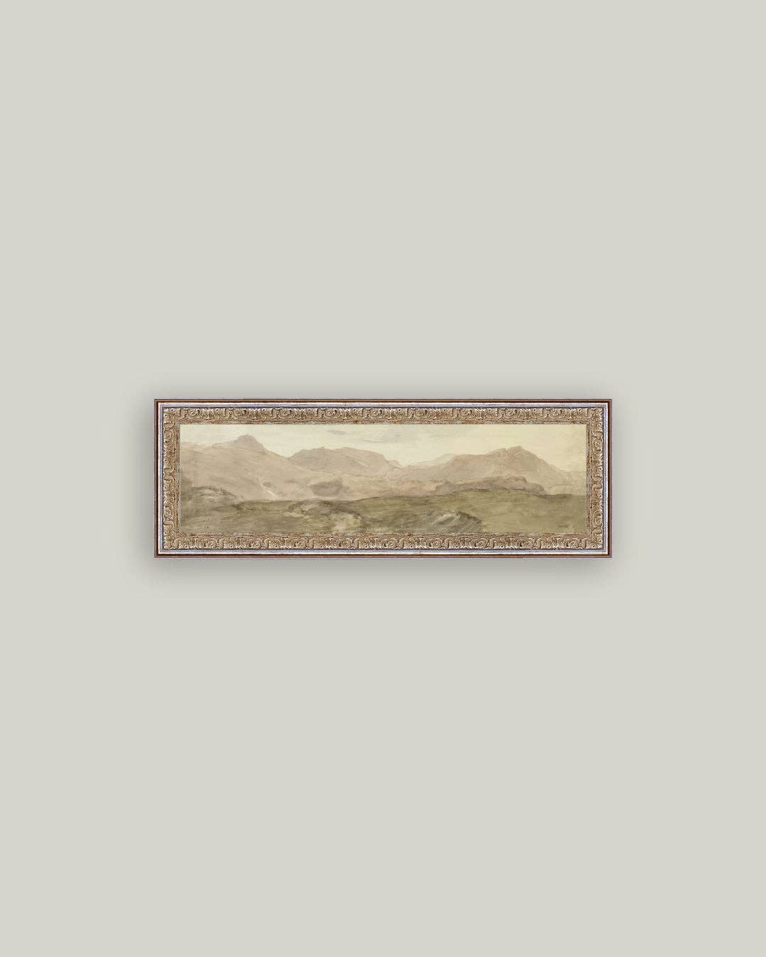 View from the top of Honister Crag Framed Antique Art