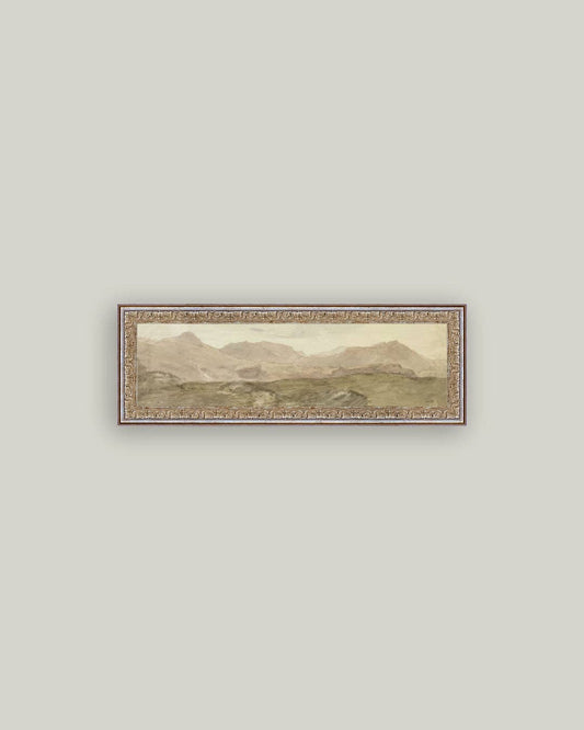 View from the top of Honister Crag Framed Antique Art