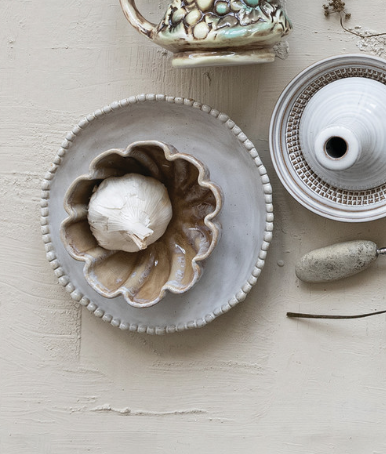 Glazed Scalloped Bowl