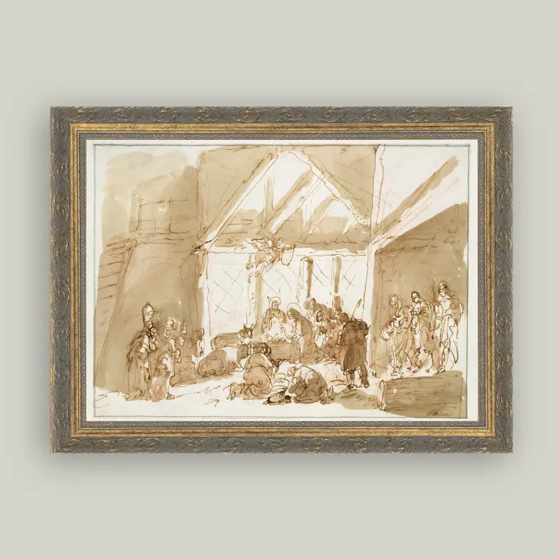 Nativity of Christ Framed Art