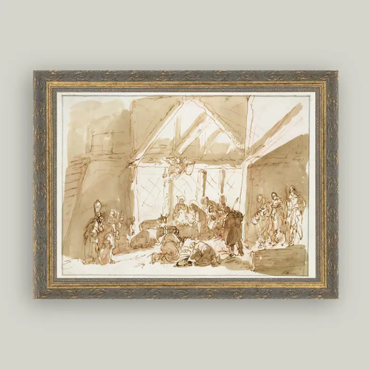 Nativity of Christ Framed Art