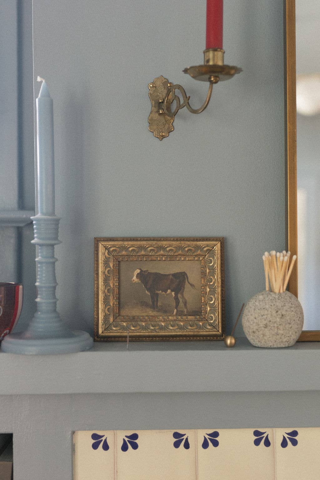 Vintage Calf Framed Art