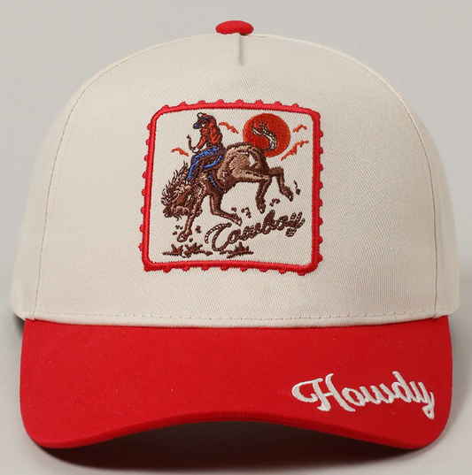Howdy Embroidered Hat