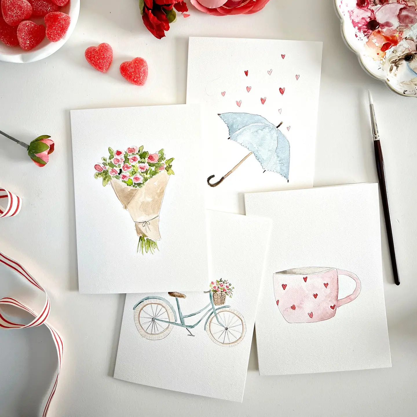Paintable Notecard Set