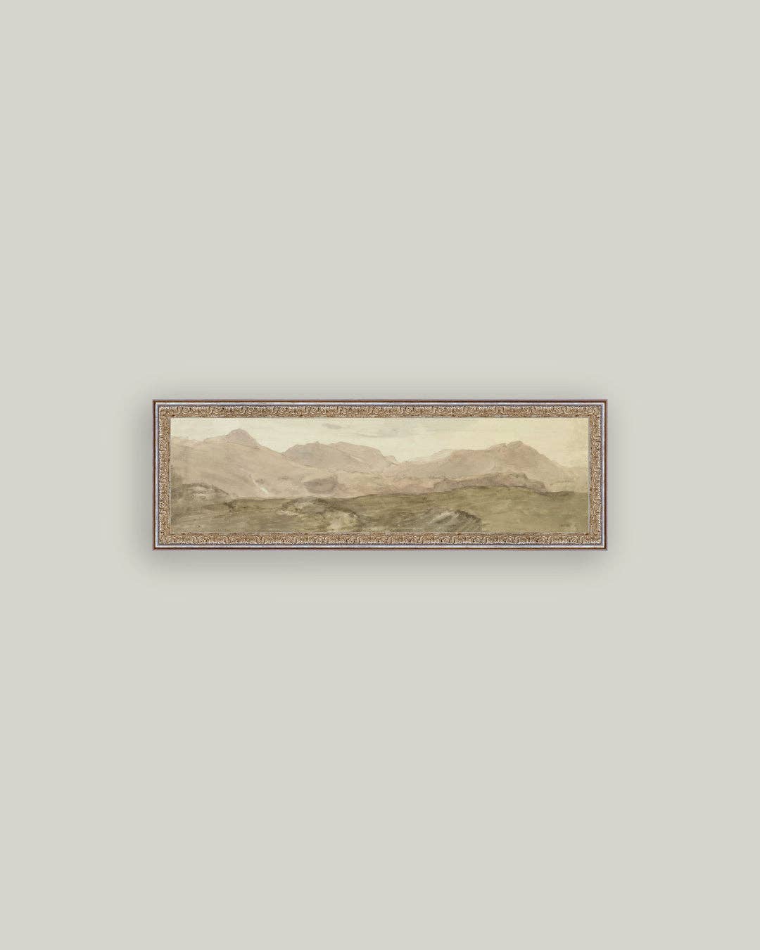 View from the top of Honister Crag Framed Antique Art