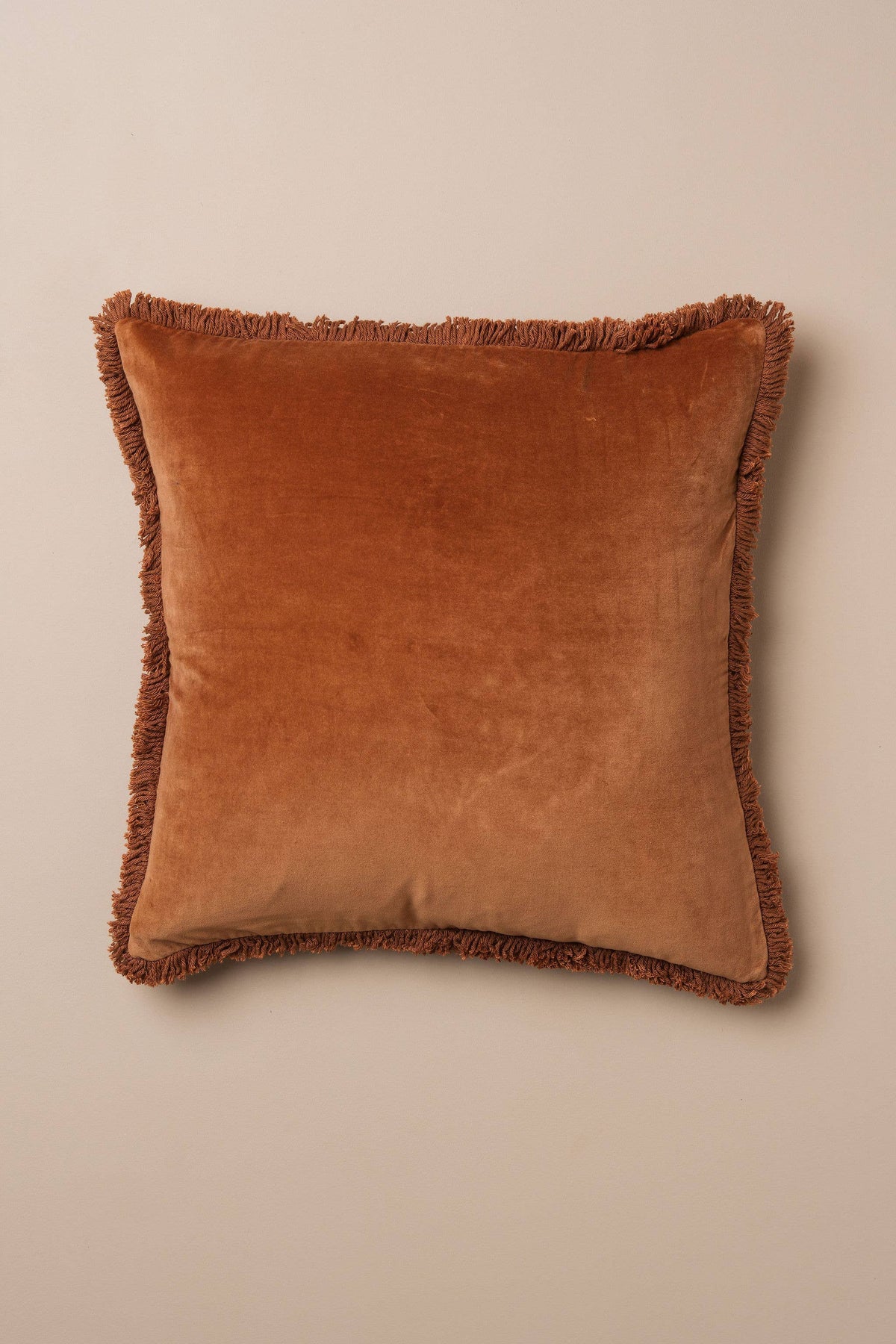 Velvet Square Pillow | Terracotta