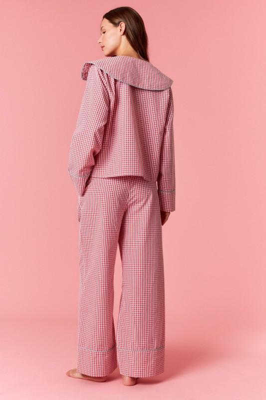 Gingham Christmas PJ Set