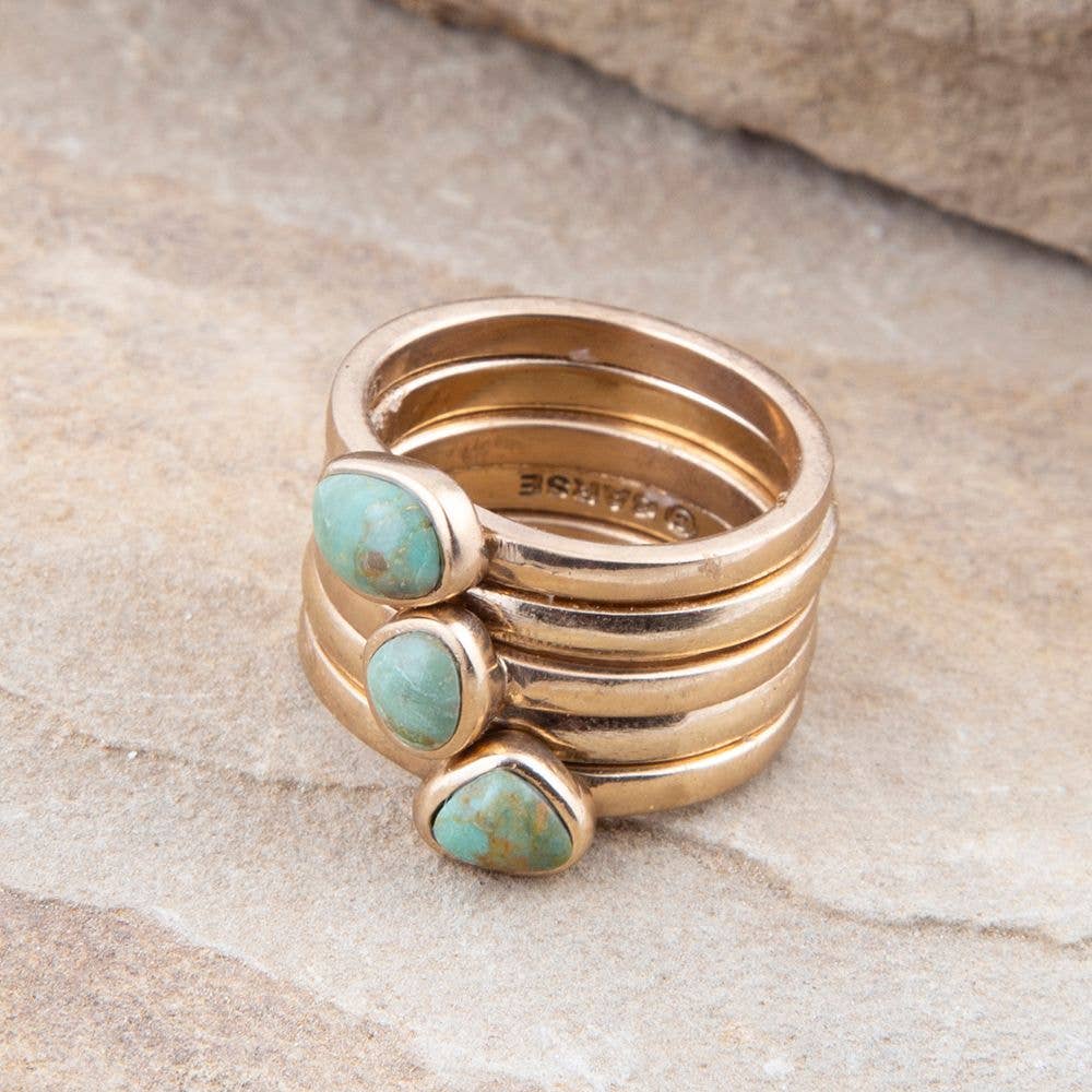 Turquoise Stacking Ring Set