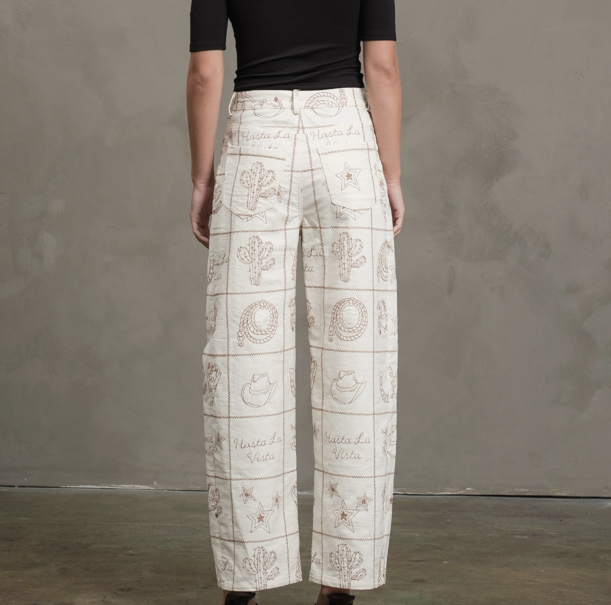 Western Embroidered Pants