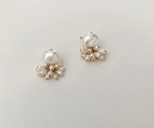 Fleurette Pearl Earrings