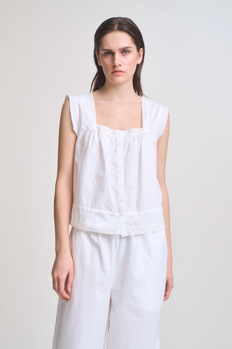 Emmeline Eyelet Top