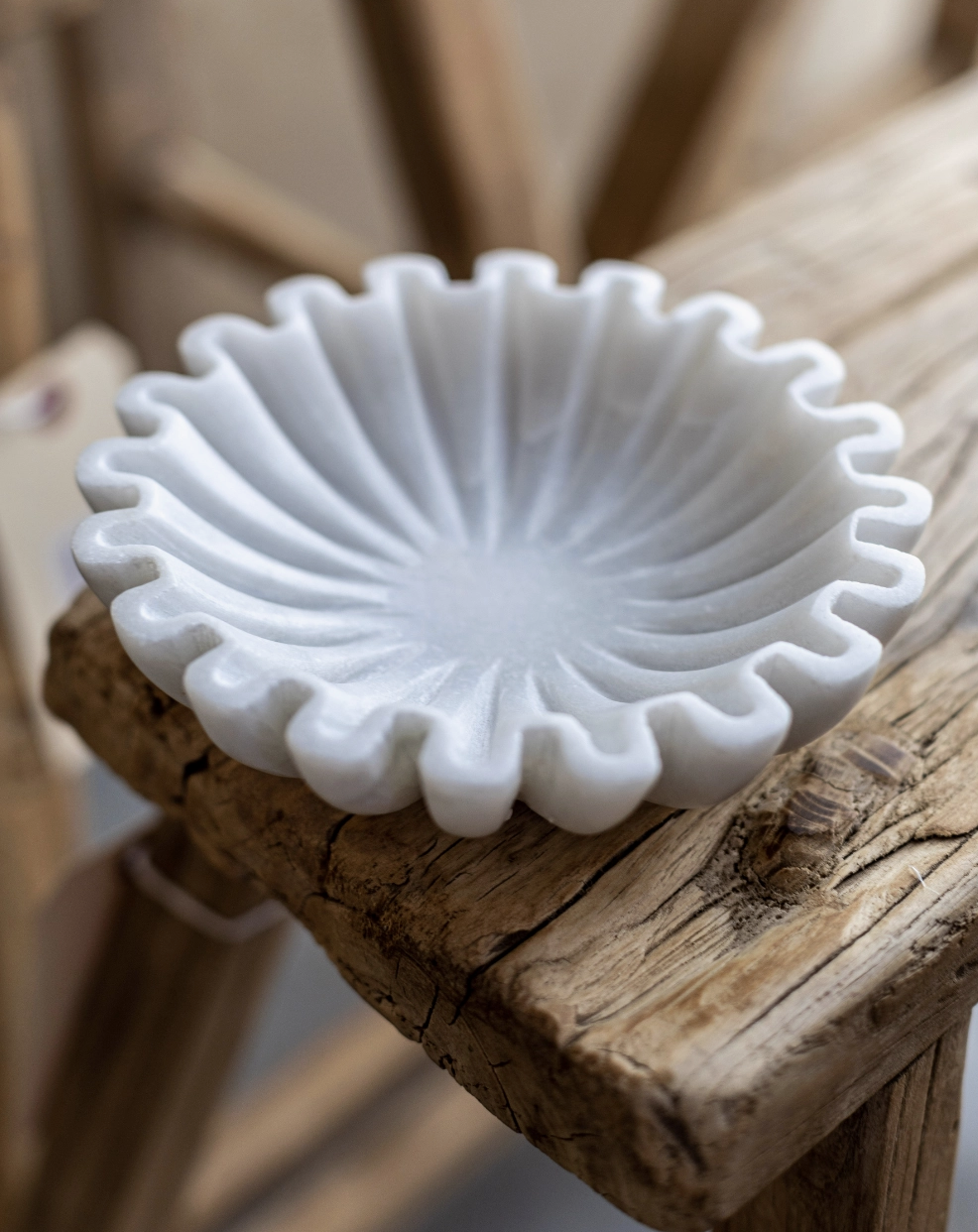 Marble Fluted Bowl XS