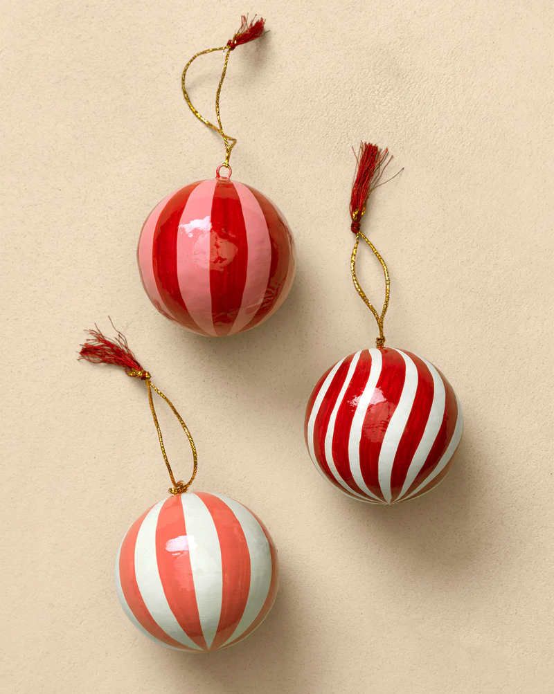 Paper Mâché Ball Ornament