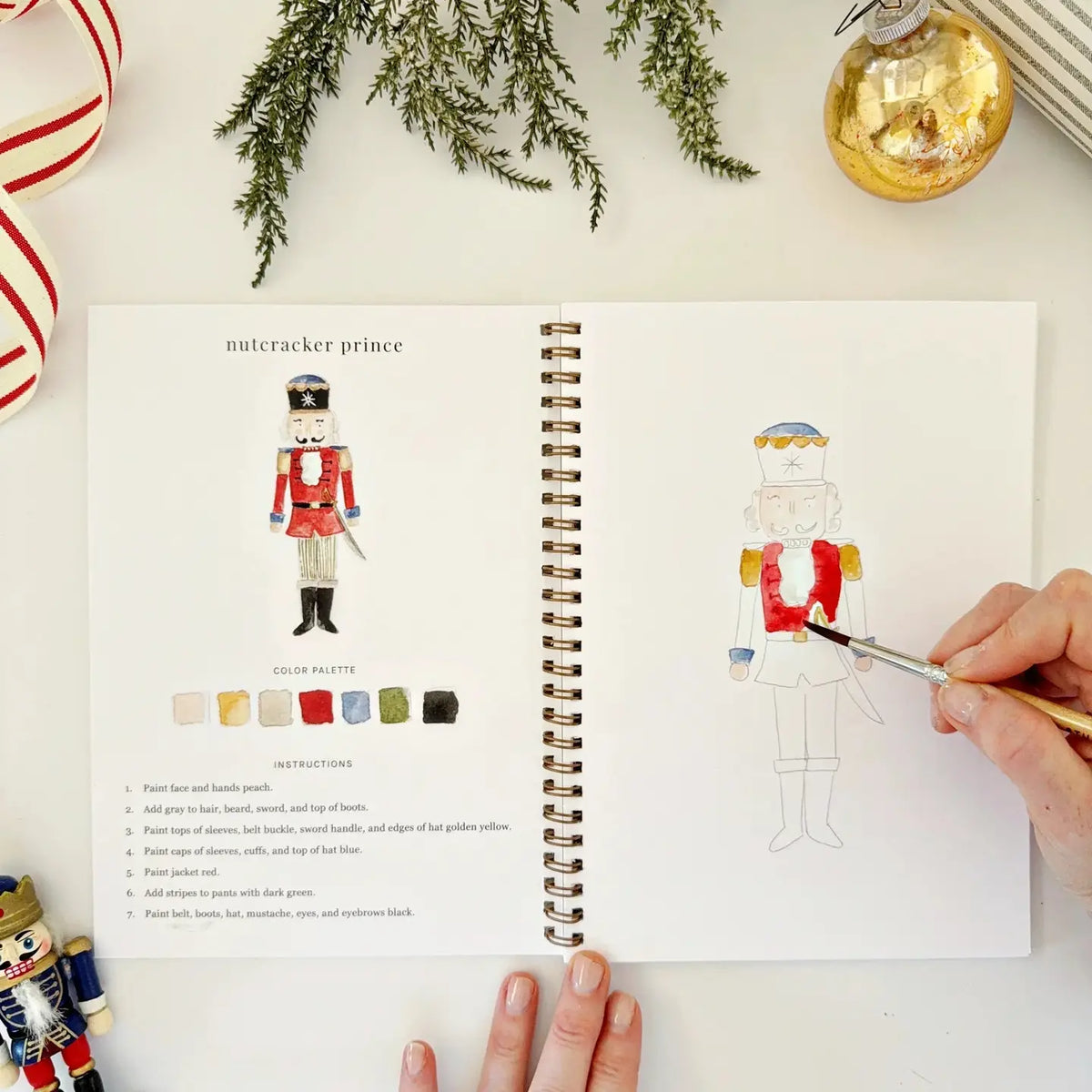 Nutcracker Watercolor Workbook