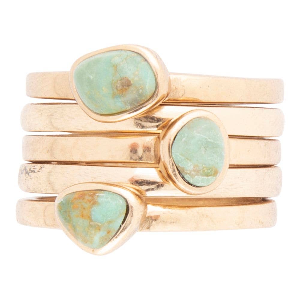 Turquoise Stacking Ring Set