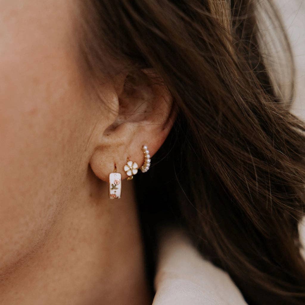 Eloise Tea Cup Hoops