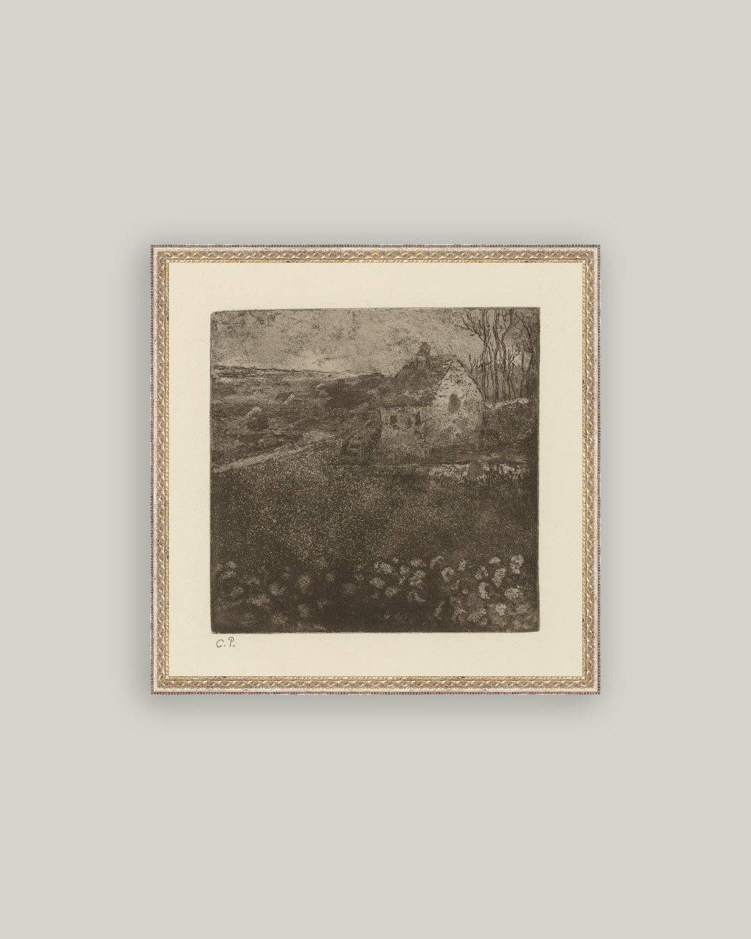 La Masure Framed Antique Art