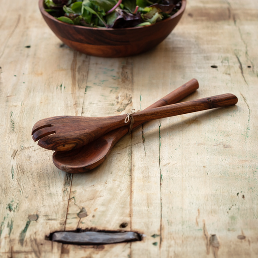 Wood Salad Servers