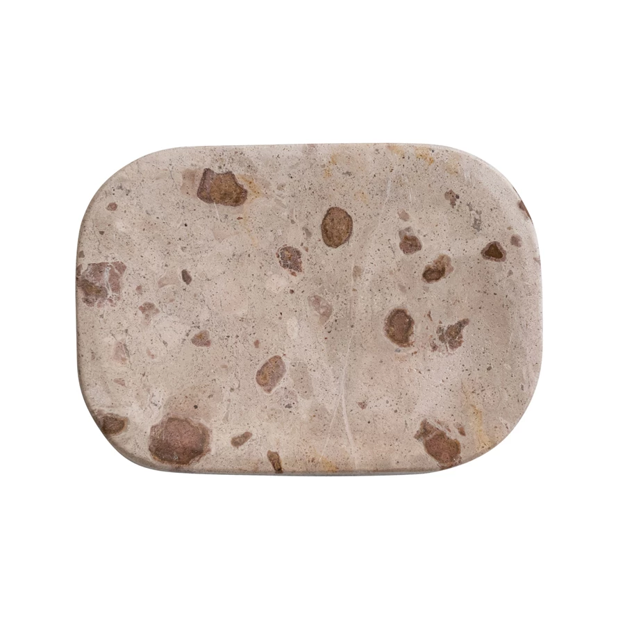 Marble Soap Dish, Buff
