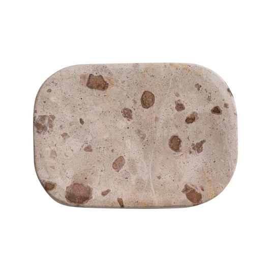 Marble Soap Dish, Buff
