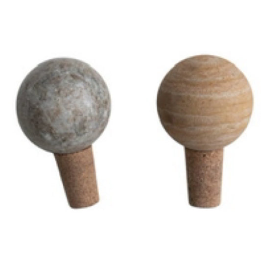 Marble/Cork Bottle Stopper