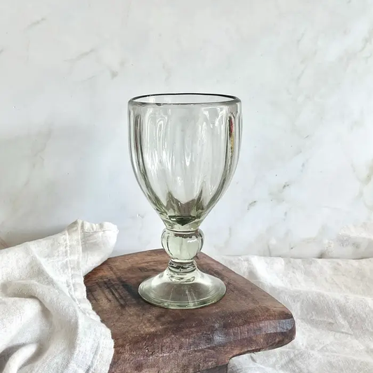 Fluted Blown Wine Glass