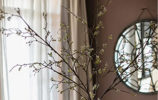63" Floral Stem - White
