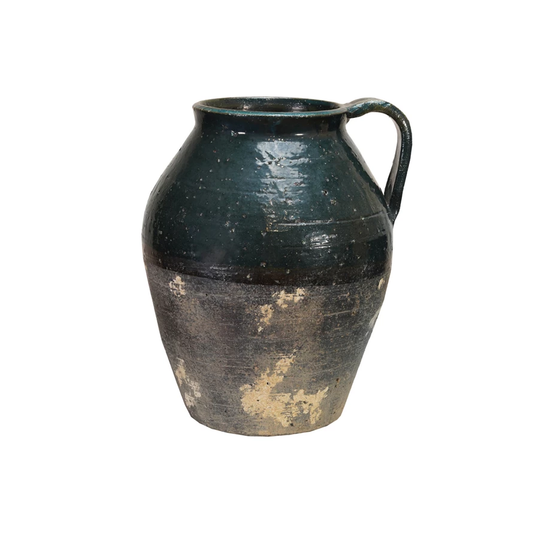 Glazed Distressed Pot