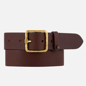 Belt - Dark Brown, Square