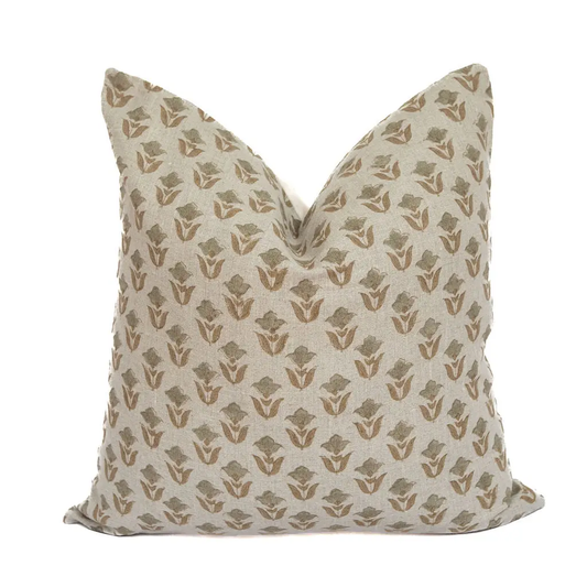 Smoky Petal Pillow 22"