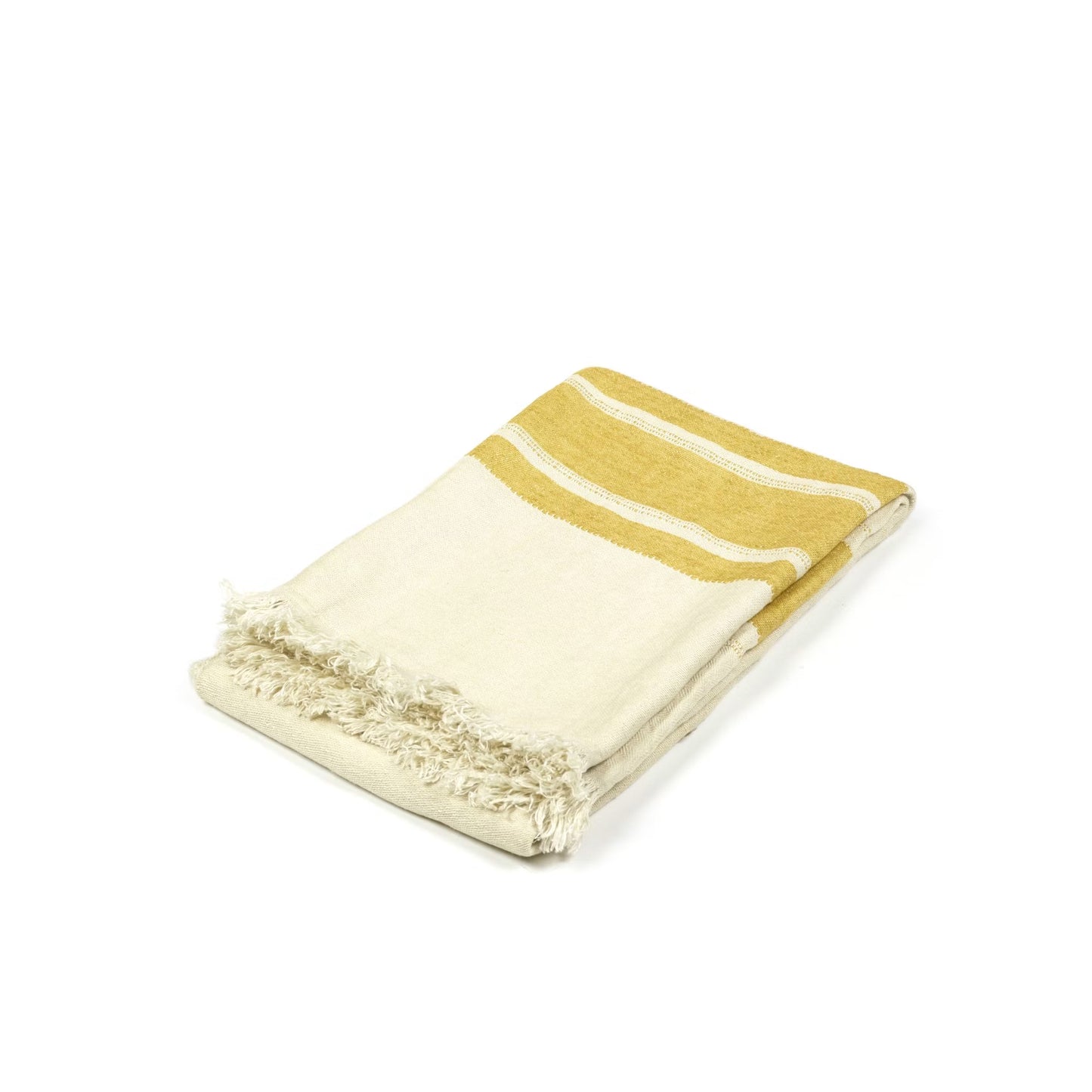 Mustard Stripe Throw