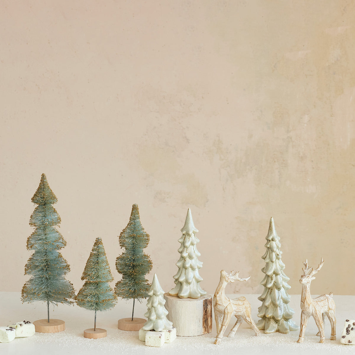 Glitter Bottle Brush Tree