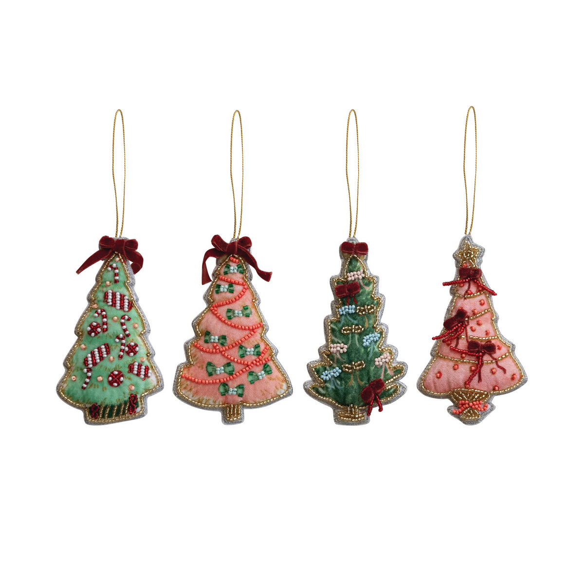 Beaded Christmas Tree Ornament